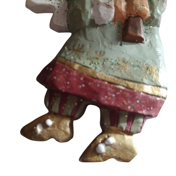 Kurt Adler Christmas Ornament Angel Carrying Christmas Tree Angel Heights - Picture 9 of 13